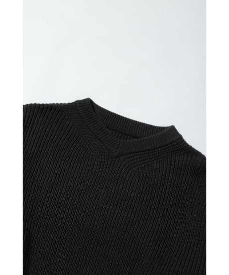 浅VネックニットTOPS【WCJ-MK-032DGY】