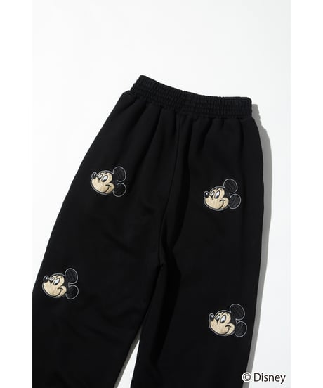 Disney / EMBROIDERY SWEAT PANTS(ミッキー)【WCJ-TD-045BLK01】