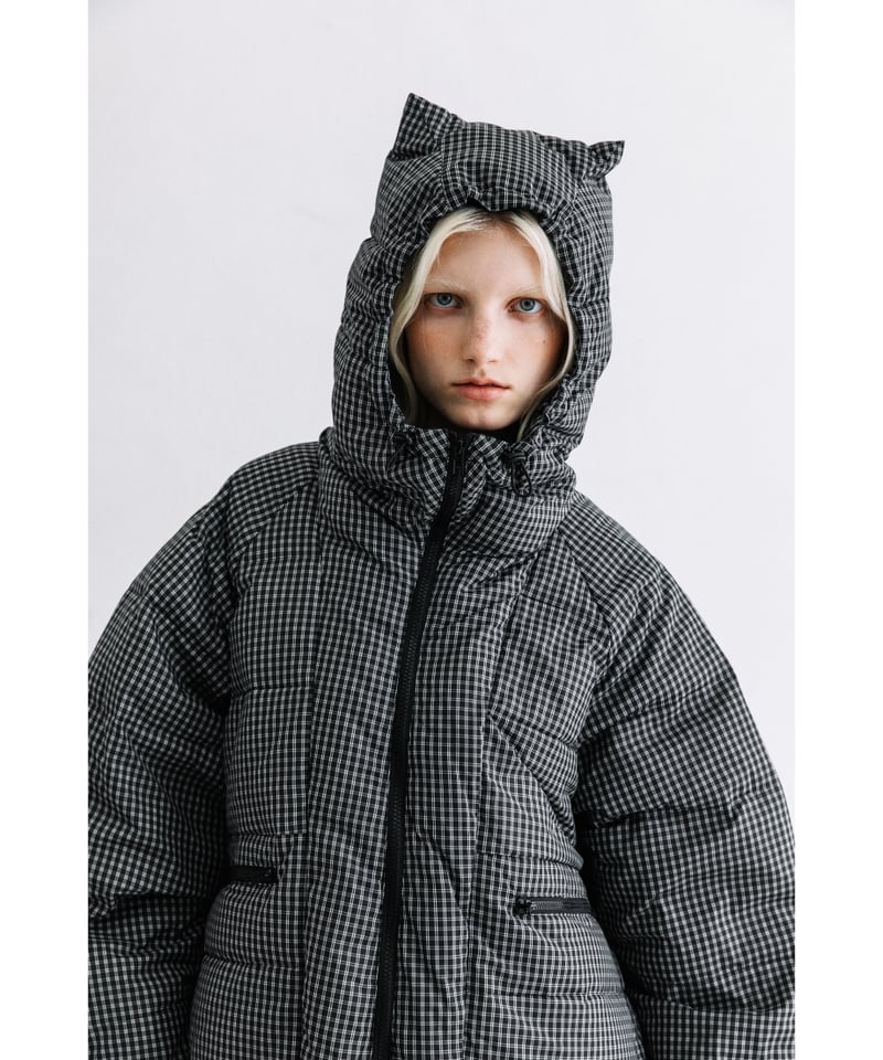 WCJ 猫耳ダウンジャケット 撥水】猫耳ダウンジャケット【WCJ-JF-070BLK】※10月中旬発送予定