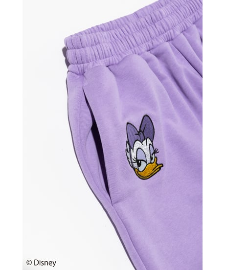 Disney / EMBROIDERY SWEAT PANTS(デイジー)【WCJ-TD-045PUR04】