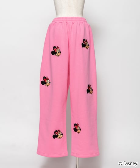 Disney / EMBROIDERY SWEAT PANTS(ミニー)【WCJ-TD-045PNK02】