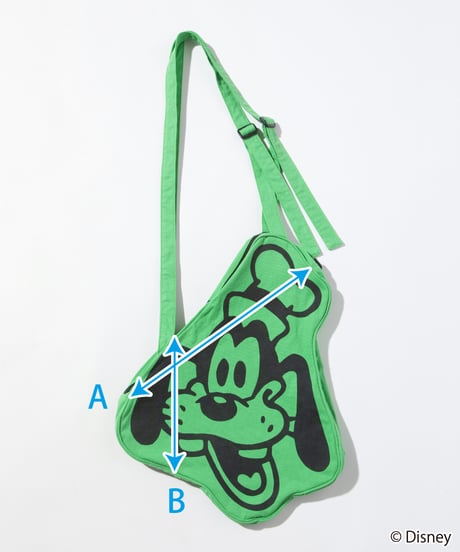Disney / FACE DESIGN SHOULDER BAG(グーフィー)【WCJ-GC-056GRN06】