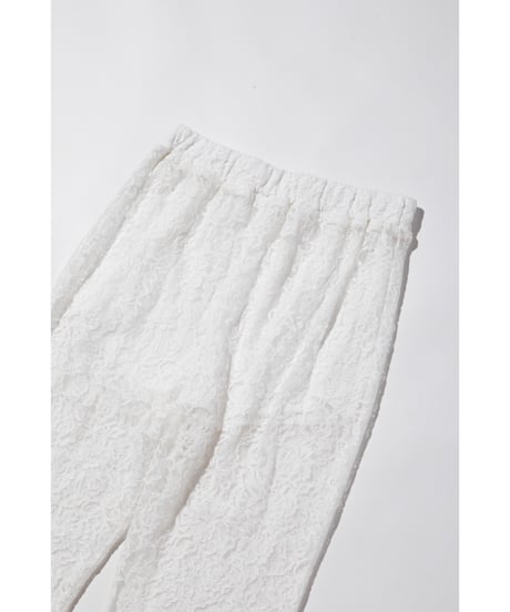 レースフレアパンツ【WCJ-PP-100WHT】