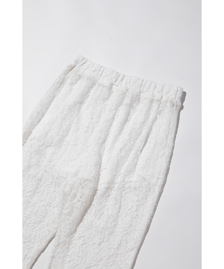 レースフレアパンツ【WCJ-PP-100WHT】 | WCJ OFFICIAL WEB STORE