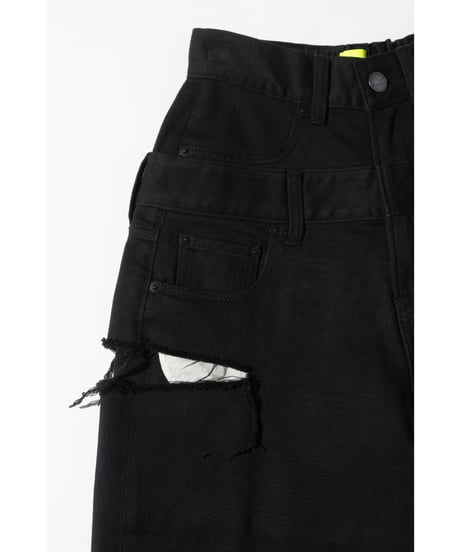 レイヤードパンツ【WCJ-GM-026BLK】