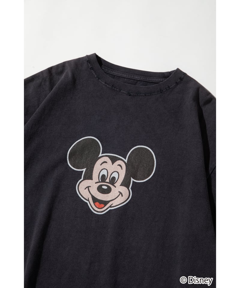 Disney / OVER DYE SS TEE（ミッキー）【WCJ-GC-027BLK01】