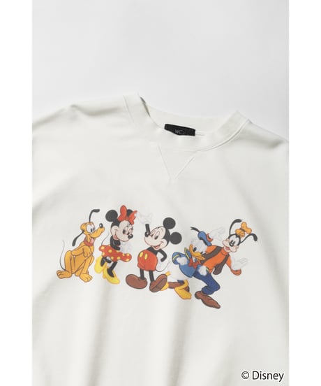 Disney / MICKEY AND FRIENDS SWEAT TOP【WCJ-TD-026WHT】