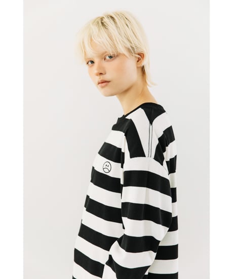 ボーダーロンTEE【WCJ-TA-014BLK】