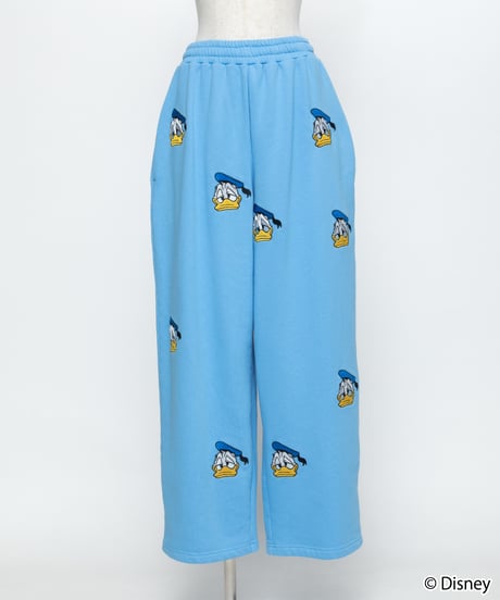 Disney / EMBROIDERY SWEAT PANTS(ドナルド)【WCJ-TD-045BLU03】