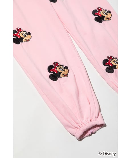 Disney / EMBROIDERY SWEAT PANTS(ミニー)【WCJ-TD-045LPK02】