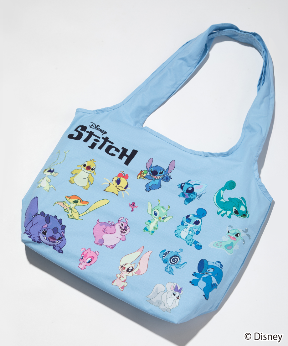 撥水】Disney / Lilo & Stitch 膨張エコバッグ【WCJ-TD-019SA
