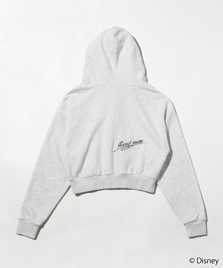 Disney / EMBROIDERY ZIP HOODIE(ミッキー)【WCJ-TD-044GRY01】