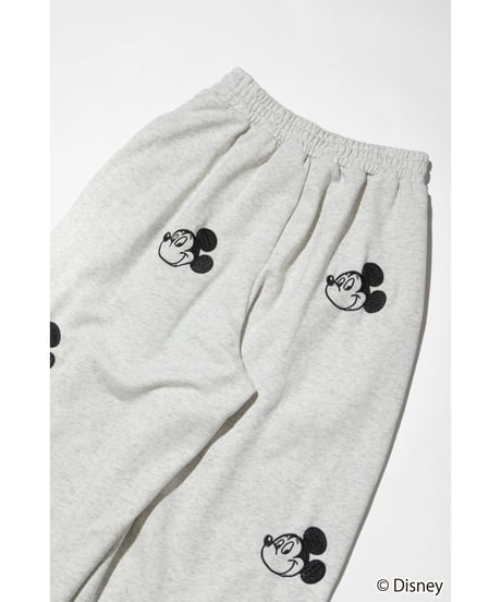 Disney / EMBROIDERY SWEAT PANTS(ミッキー)【WCJ-TD-045GRY01】