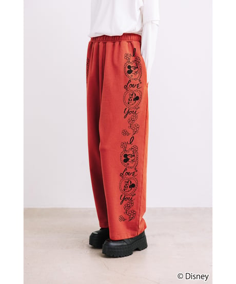 Disney / SWEAT PANTS(ミッキー&ミニー)【WCJ-TD-053RED26】