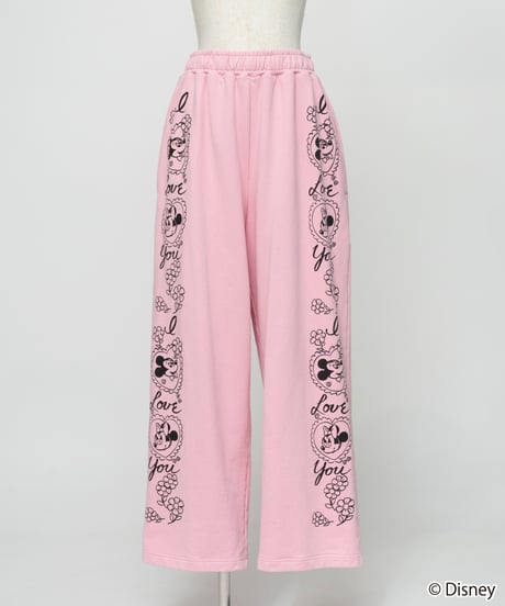 Disney / SWEAT PANTS(ミッキー&ミニー)【WCJ-TD-053PNK26】