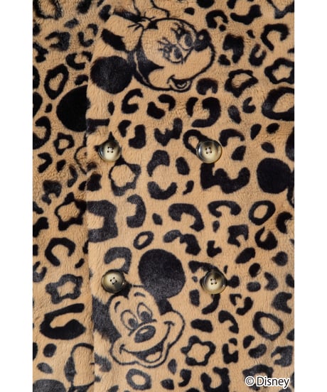 Disney / LEOPARD DESIGN COAT【WCJ-NA-048BEG-BLK】