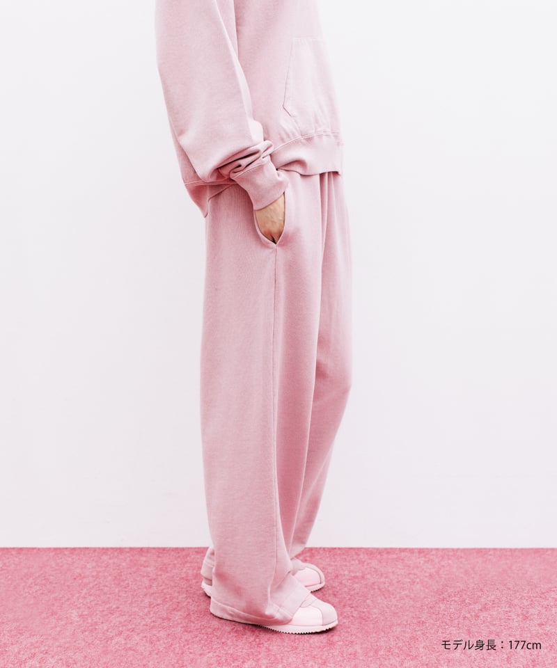 ピンク PELLICULE stone-deco sweat pants pellicule スウェットパンツ ピンク stone-deco sweat pants