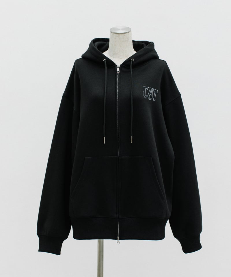 CAT OF THE WORLD ZIP UP HOODIE【WCJ-LK-021BLK】 |