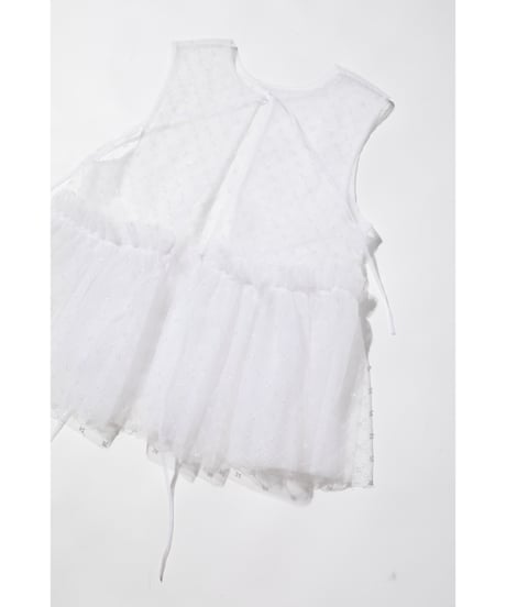 ビーズチュールTOPS【WCJ-PP-104WHT】