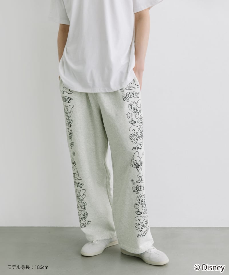 Disney / Snow White SWEAT PANTS【WCJ-TD-022GRY】