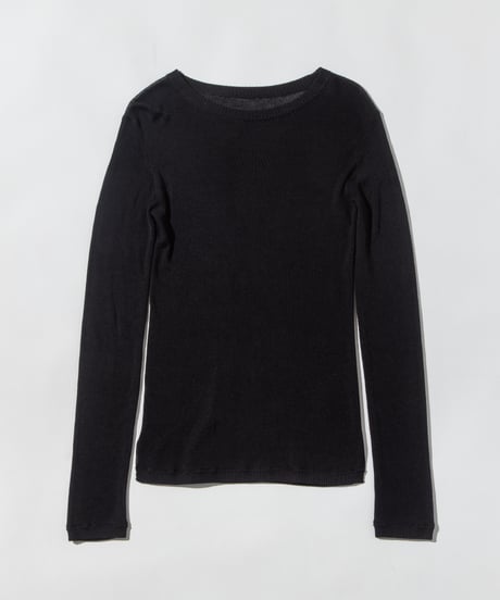 シアーニットTOPS【WCJ-MK-029BLK】