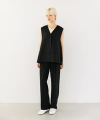 【速乾】【防シワ】センタープレスタックパンツ【WCJ-TC-147BLK】