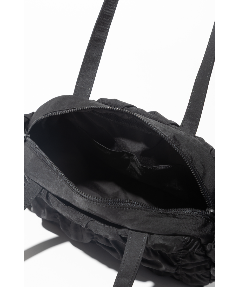 撥水】ギャザーバッグ【WCJ-HI-008BLK】※2月18日以降順次発送予定