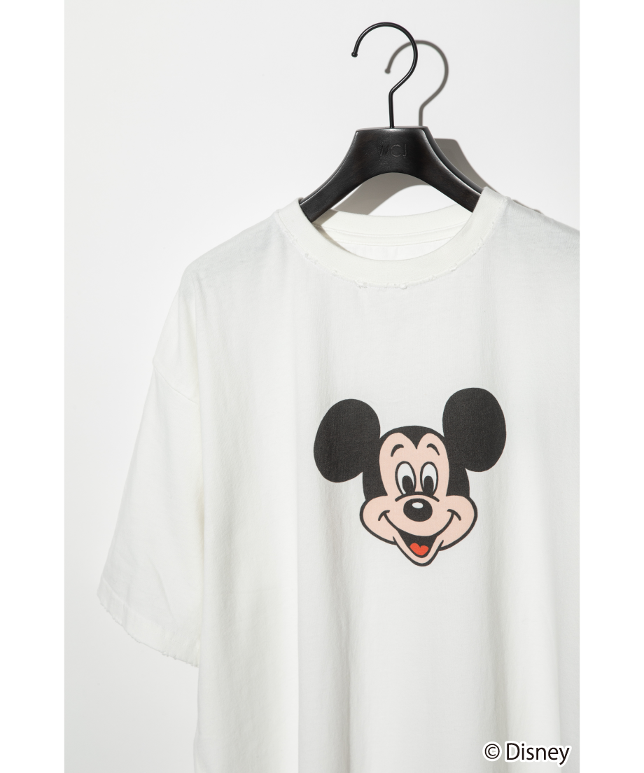 Disney / OVER DYE SS TEE(ミッキー)【WCJ-GC-027WHT01】 Disney / OVER DYE SS TEE(ミッキー)【WCJ-GC-027WHT01】