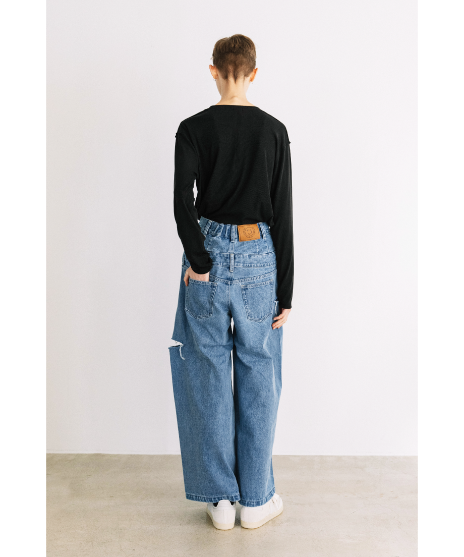 レイヤードデニムパンツ【WCJ-GM-026BLU】 | WCJ OFFICIAL WEB S