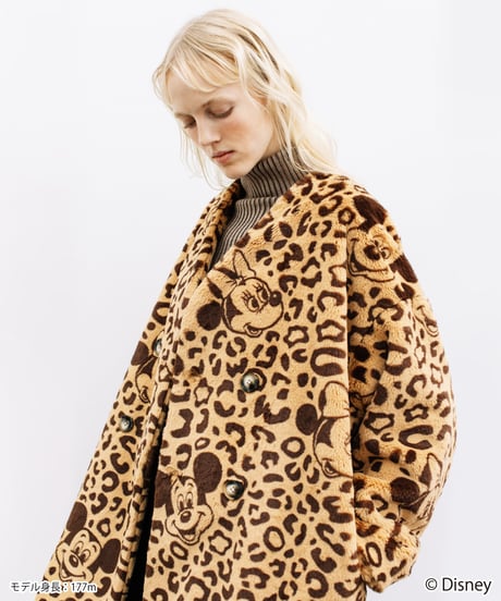 Disney / LEOPARD DESIGN COAT【WCJ-NA-048BEG-BRN】