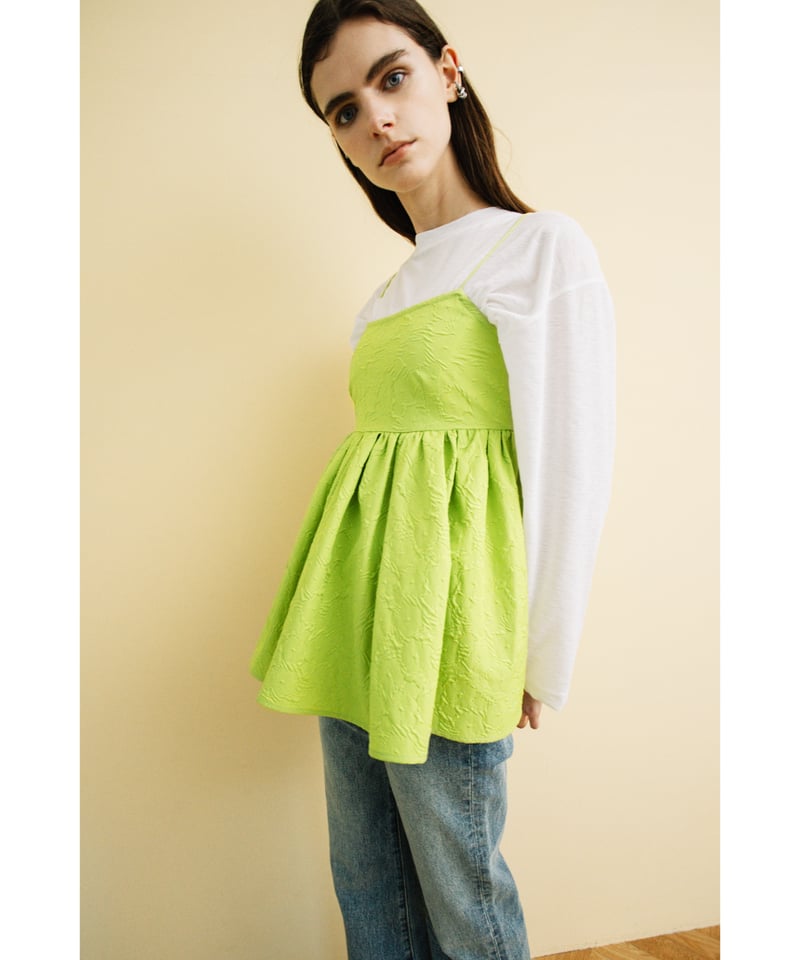 wcj トップス ラメフリルトップス【WCJ-PP-115IVO】 | WCJ OFFICIAL