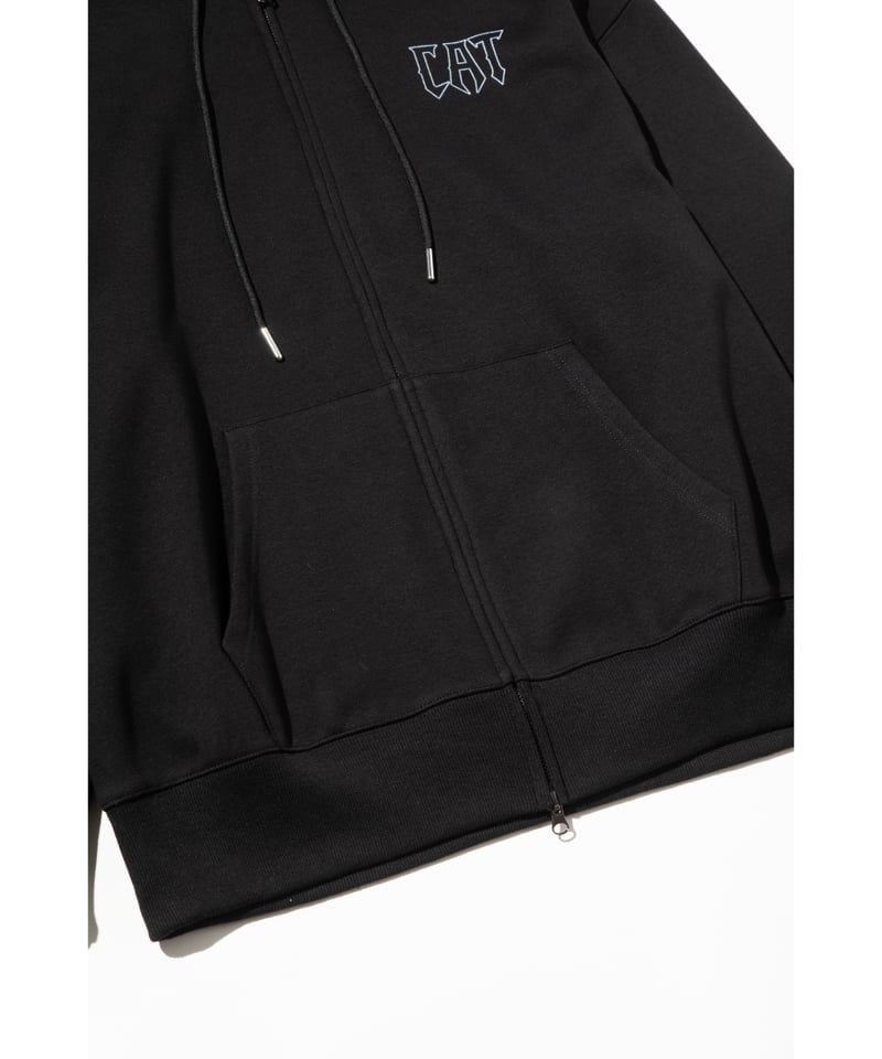 CAT OF THE WORLD ZIP UP HOODIE【WCJ-LK-021BLK】 |