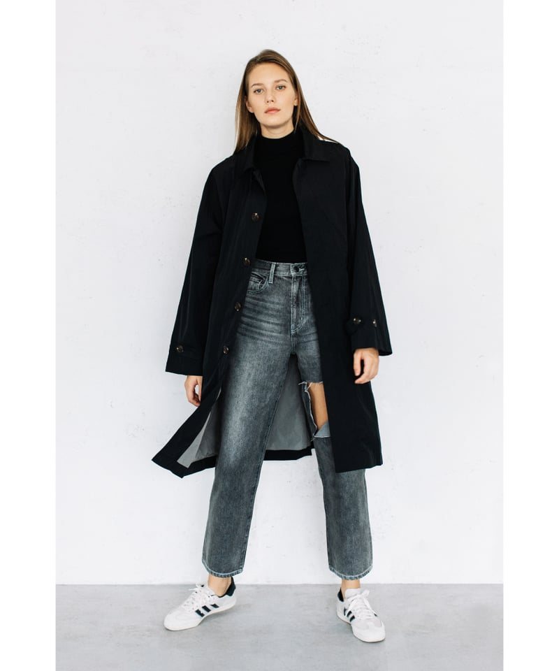 撥水】ステンカラーコート【WCJ-JF-066IVO】