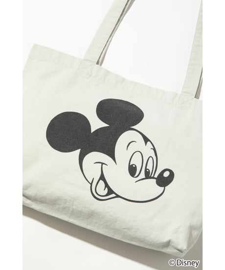 Disney / WIDE TOTE BAG(ミッキー)【WCJ-TD-006GRY01】