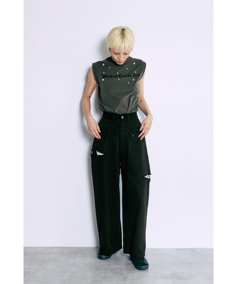 レイヤードパンツ【WCJ-GM-026BLK】 | WCJ OFFICIAL WEB STORE