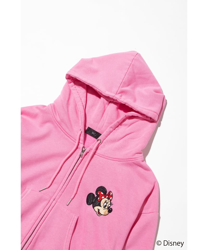 Disney / EMBROIDERY ZIP HOODIE(ミニー)【WCJ-TD-044P