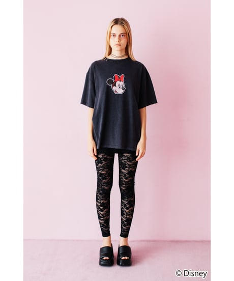 Disney / OVER DYE SS TEE（ミニー）【WCJ-GC-027BLK02】