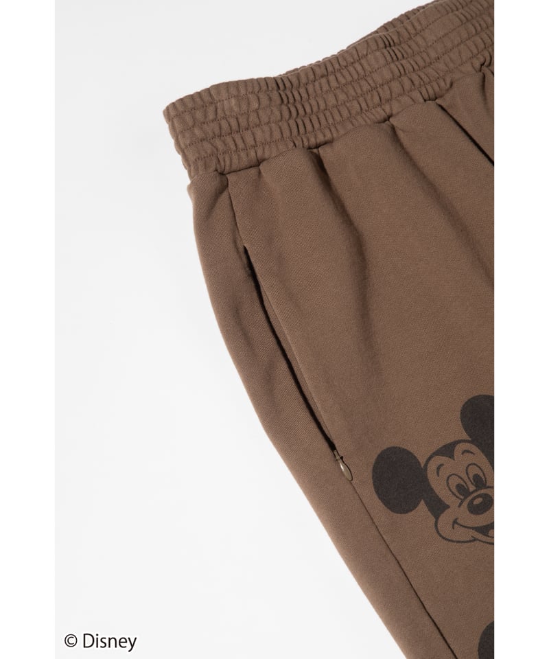 WCJミッキー　TOP&amp;PANTSセット　Mサイズ　ブラウン Disney / SWEAT PANTS(ミッキー)【WCJ-NA-050BRN01】 | W