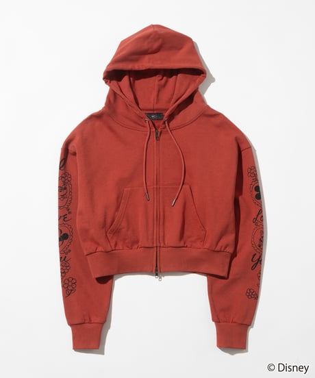 Disney / SWEAT ZIP HOODIE(ミッキー&ミニー)【WCJ-TD-062RED26】