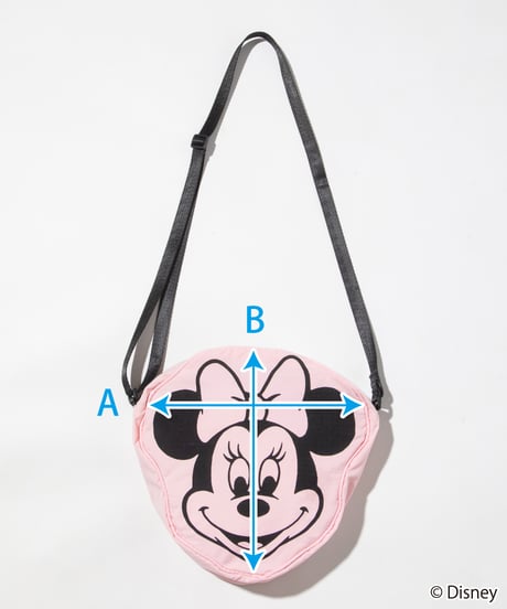 Disney / FACE DESIGN SHOULDER BAG（S）(ミニー)【WCJ-GC-057PNK02】