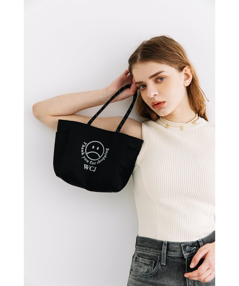 撥水】リバーシブルトートバッグ（S）【WCJ-TB-016BLK-GRY