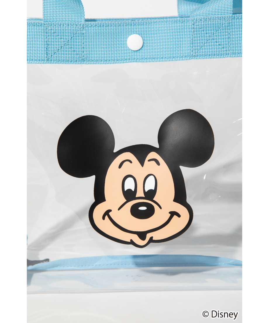 WCJ PVC トートバッグ　ブラック　ミッキー　ポーチ　サックス　セット Disney / PVC TOTE BAG(ミッキー)【WCJ-TD-008SAX01】 |