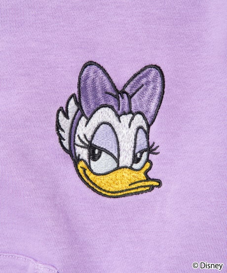 Disney / EMBROIDERY ZIP HOODIE(デイジー)【WCJ-TD-044PUR04】