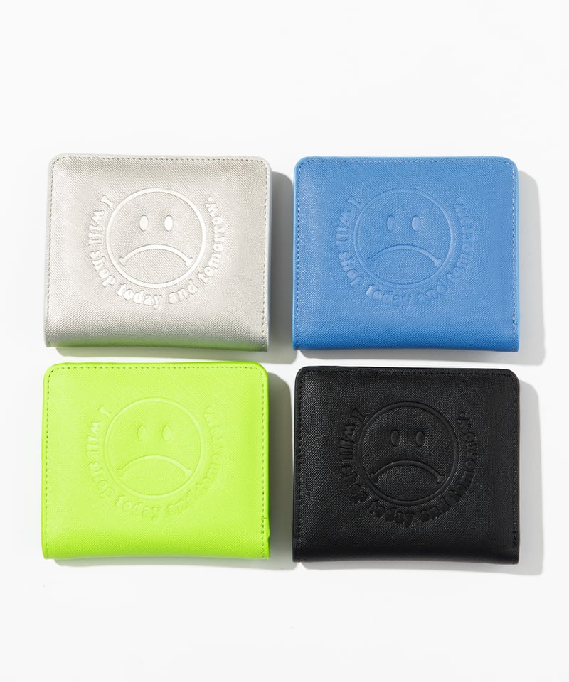 WCJ フェイスウォレット★ブラック×グリーン　二つ折り財布 WCJ フェイスウォレット☆ブラック×グリーン 二つ折り財布