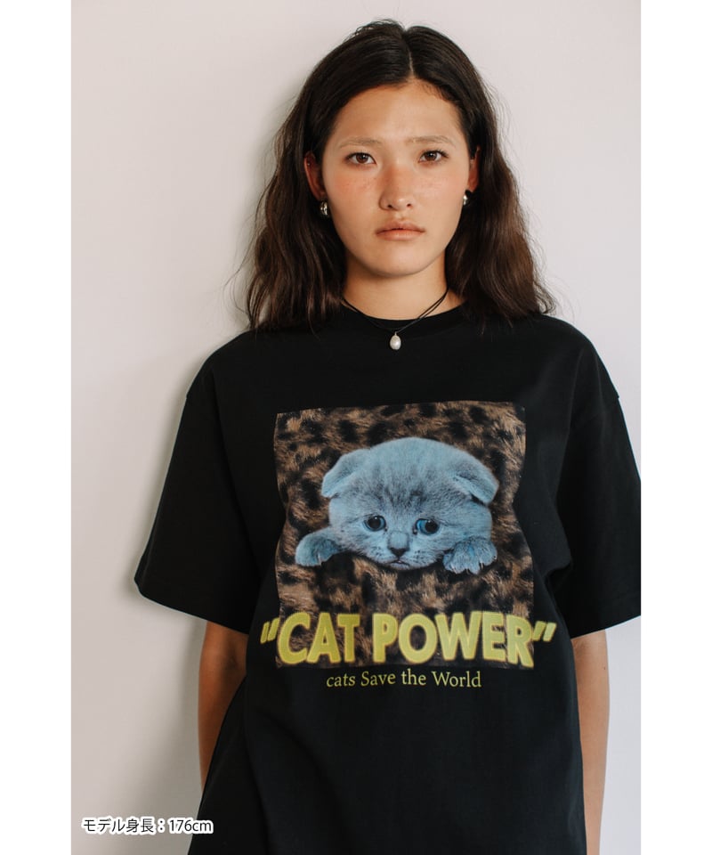 CAT POWER SS TEE【WCJ-LK-020BLK】 | WCJ OFFICIAL