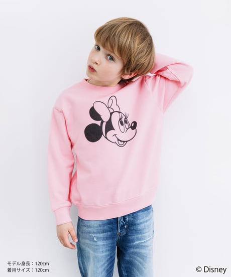 Disney / KIDS SWEAT TOP(ミニー)【WCJ-TD-002PNK02】