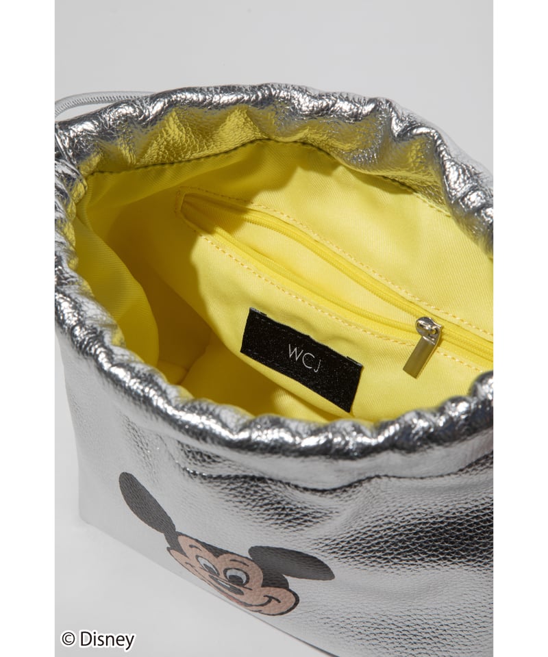 Disney / DRAWSTRING BAG(ミッキー)【WCJ-QU-115SLV01】 Disney / DRAWSTRING BAG(ミッキー)【WCJ-QU-115SLV01】