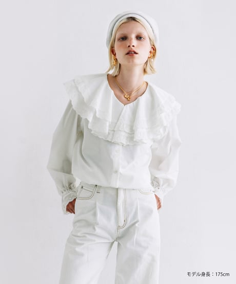 レースブラウス【WCJ-PP-121WHT】