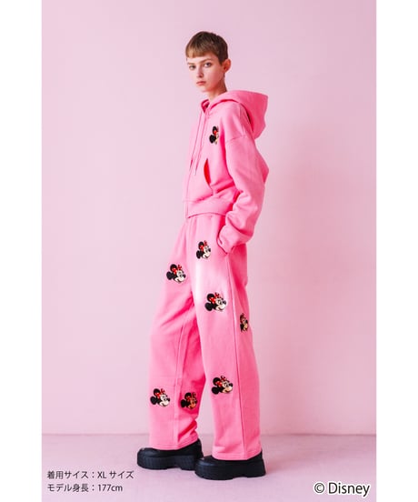 Disney / EMBROIDERY SWEAT PANTS(ミニー)【WCJ-TD-045PNK02】