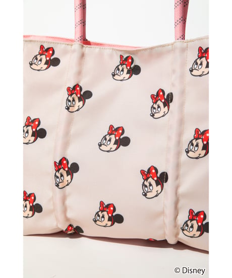 【撥水】Disney / REVERSIBLE TOTE BAG(ミニー)【WCJ-TD-012PNK-BEG02】